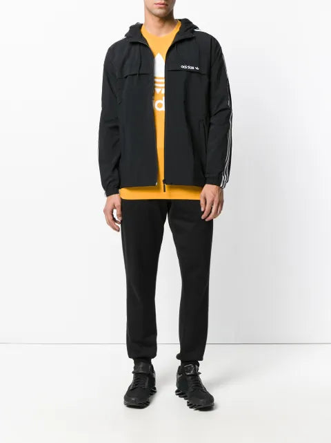 Adidas Originals three stripe windbreaker jacket