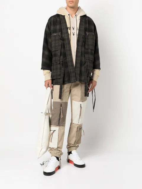 Mostly Heard Rarely Seen Spliced Text long-sleeve hoodie
