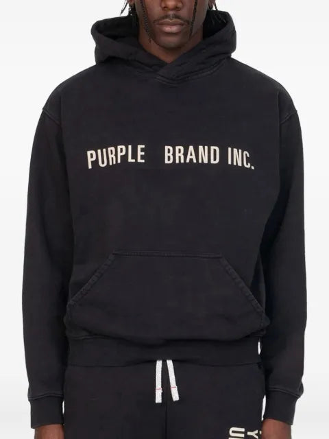 Purple Brand Artifact diamond-pattern hoodie
