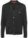 Gucci logo-embroidered wool cardigan