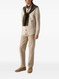 Zegna light beige cashmere and silk overshirt