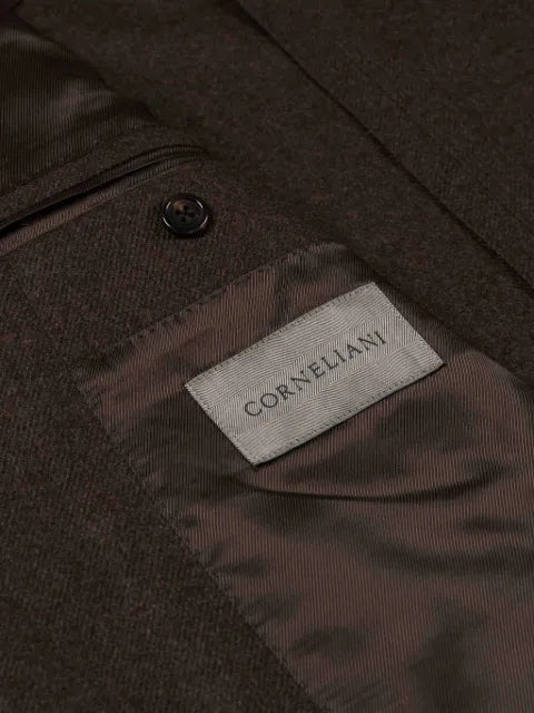 Corneliani single-breasted notched-lapel blazer