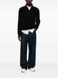 Brioni half-zip knitted sweater