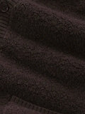 NN07 terry-fleece V-neck cardigan