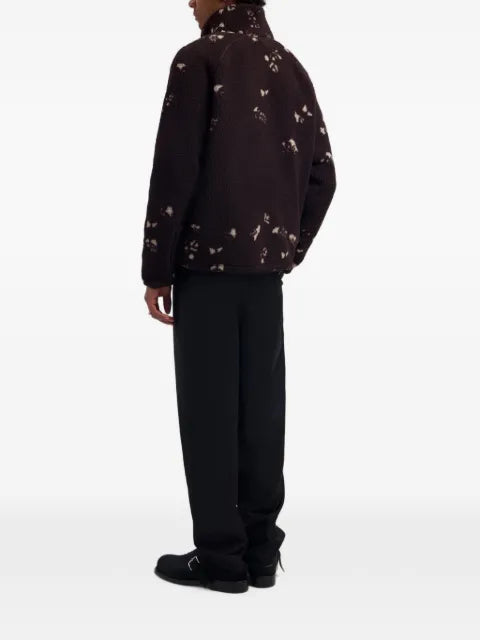 OLAF fleece-texture patterned jacket