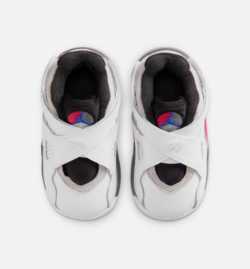 Air Jordan 8 Retro White and True Red Infant/Toddler Lifestyle Shoe