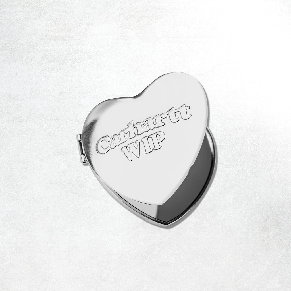 Carhartt WIP Heart Pocket Mirror: Silver