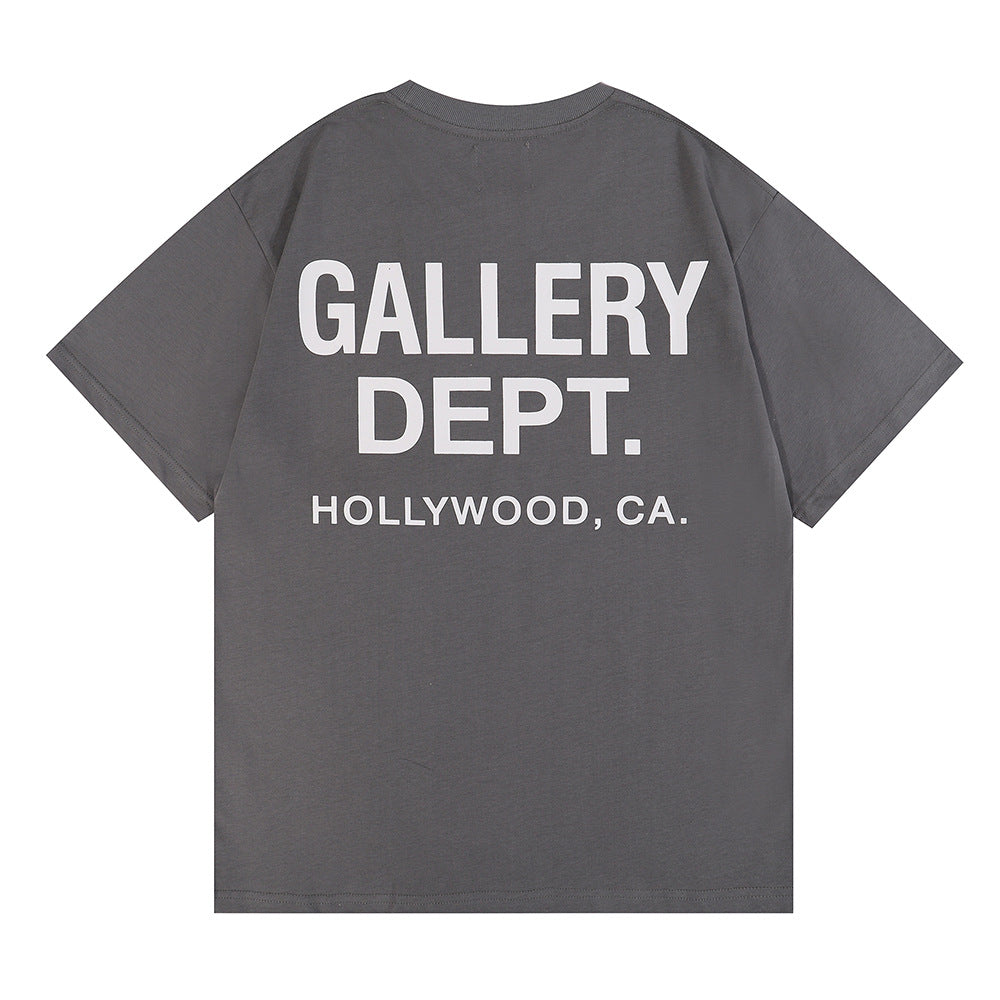 Gallery Dept Letter Graphic Short Sleeve Tee Streetwear Unisex
