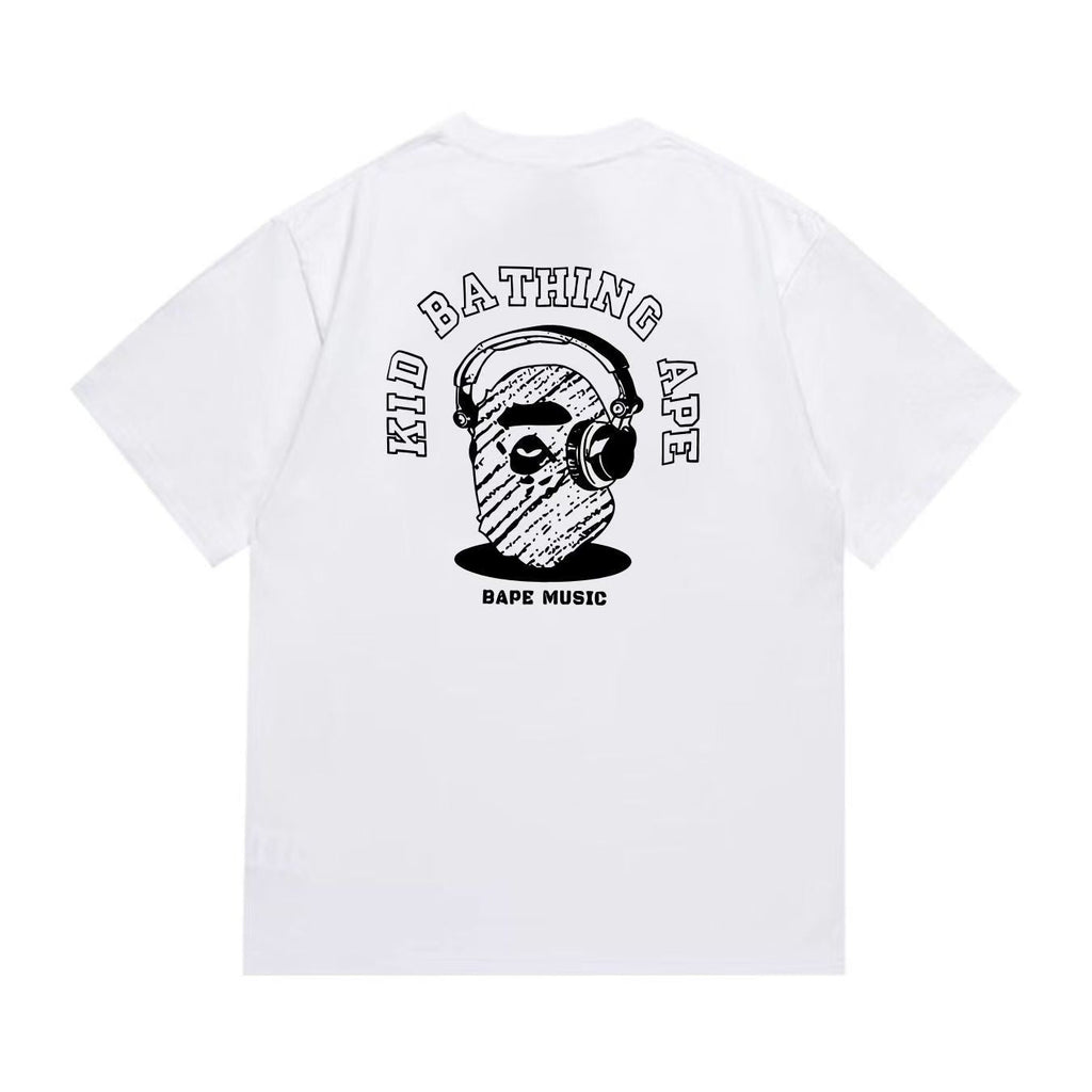 BAPE Ape Head Graphic Print Loose Unisex Streetwear T-Shirt