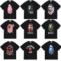 BAPE Camo Ape Head Graphic Print Short Sleeve Tee Streetwear Unisex