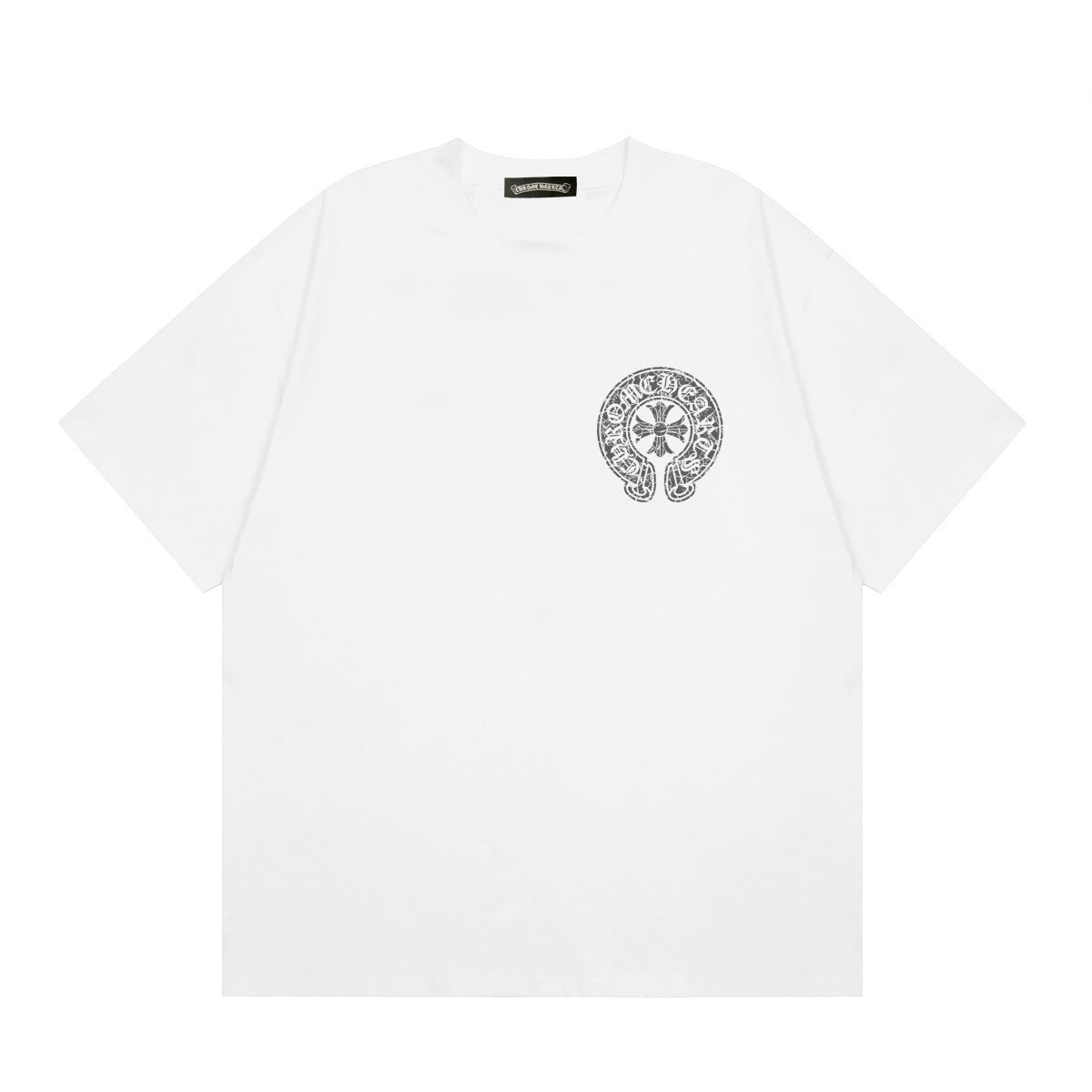 Chrome Hearts Multi‑Cross Horseshoe Graphic Oversized Tee Streetwear