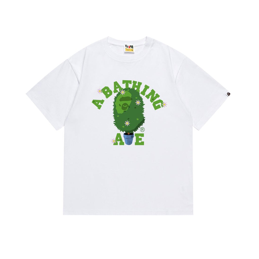 BAPE Green Camo Face Graphic T-Shirt