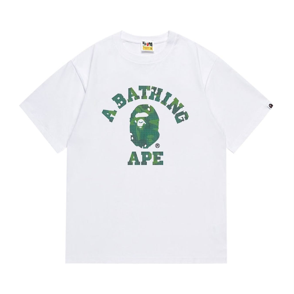 BAPE Green Ape Head Graphic Short-Sleeve T-Shirt