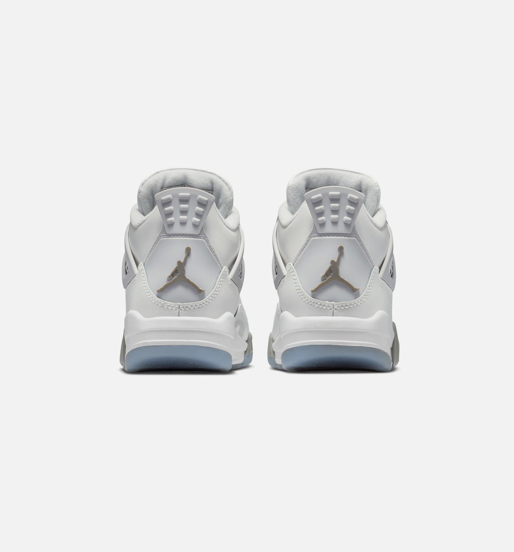 Air Jordan 4 Retro Blue Chill Grade School Shoes - Photon Dust Blue Chill White Blue Tint