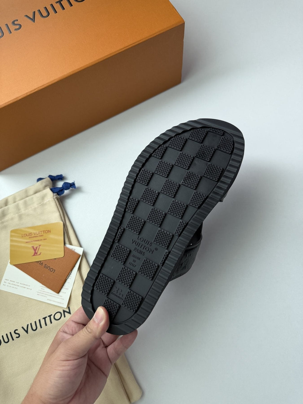Louis Vuitton Portofino Slide Sandals - Black