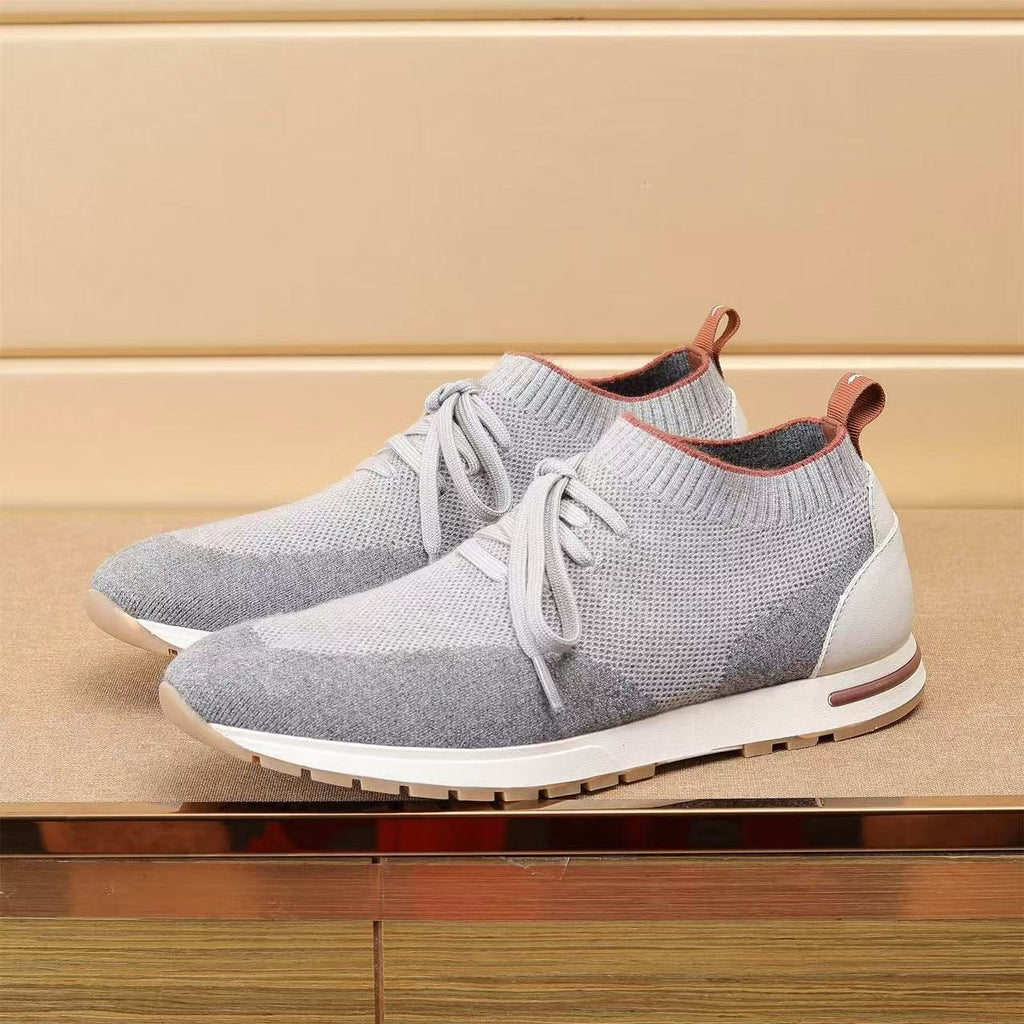 Loro Piana Men's Flexy Walk Knit Sneakers