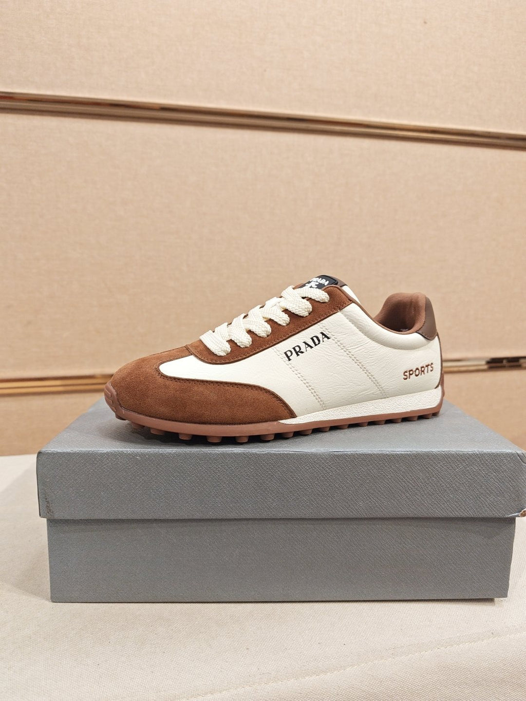Prada Paneled Low-Top Sneakers