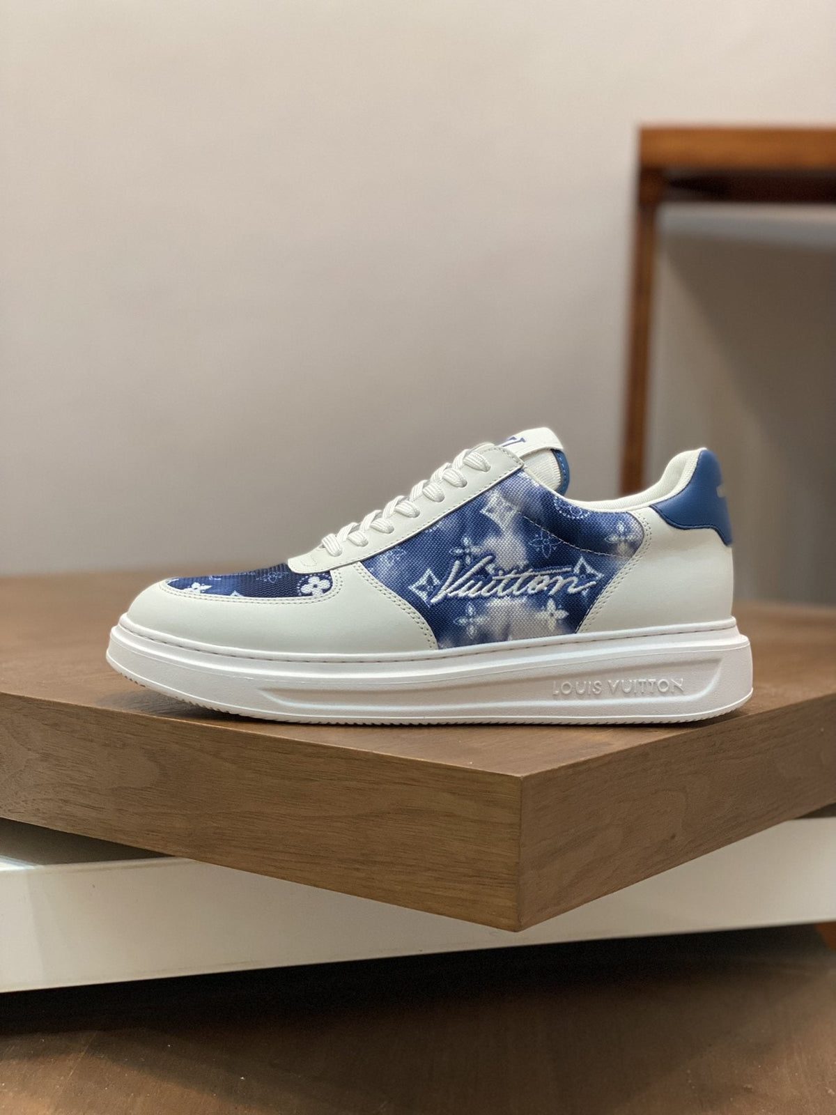 Louis Vuitton Monogram Low-Top Sneakers - White Rubber Sole